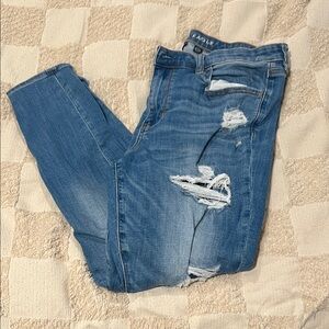American Eagle Ripped Blue Jeans